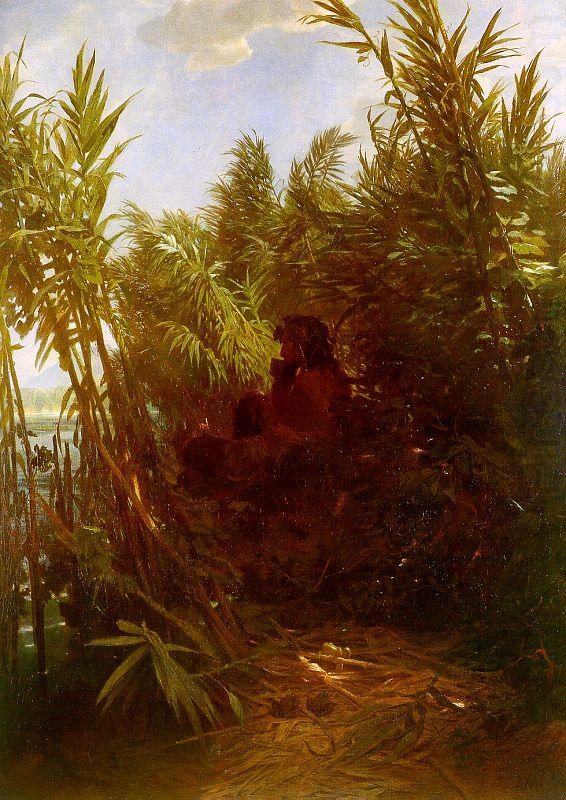 Pan Amongst the Reeds, Arnold Bocklin